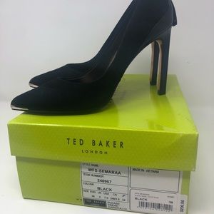Ted Baker Semaraa black suede pumps with tassels